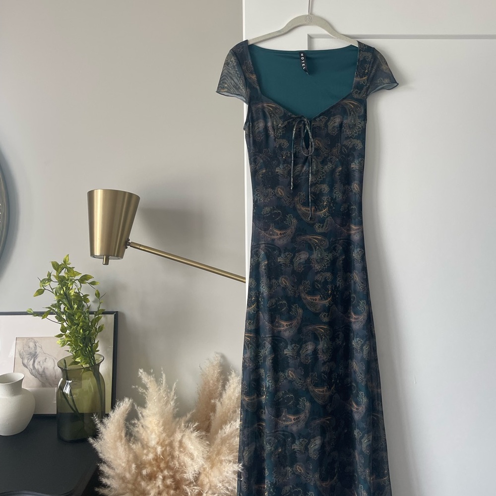 Princess Polly | Teal Midi Dress | Size XS